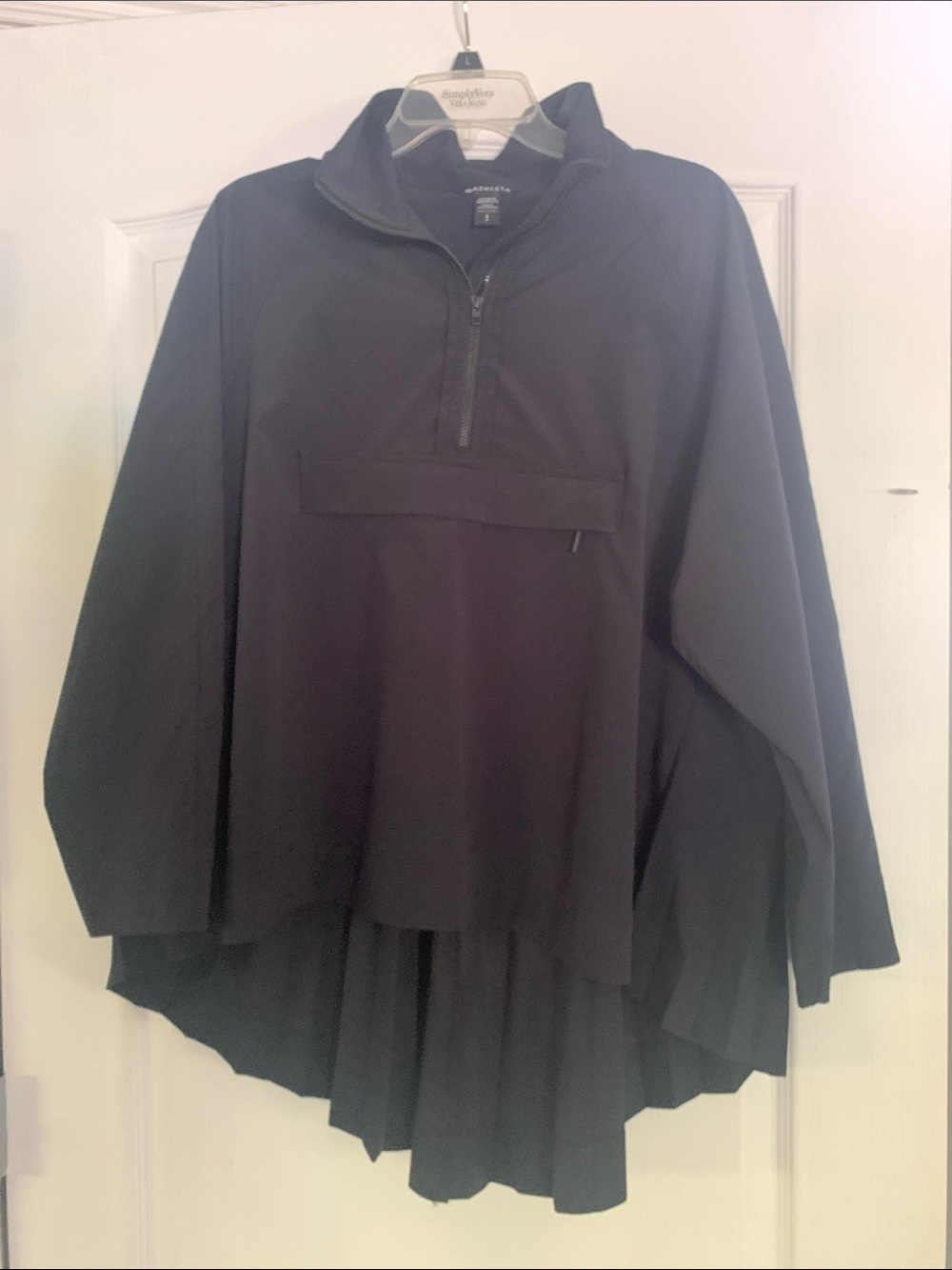 Women's Black Utility Pullover Jacket - Half-Zip Outdoor Layer